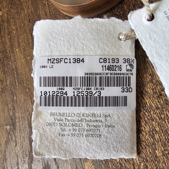 NWT!! Brunello Cucinelli Monili/Beaded Suede Sling Back Flat Sandals 7.5 - Picture 10 of 16